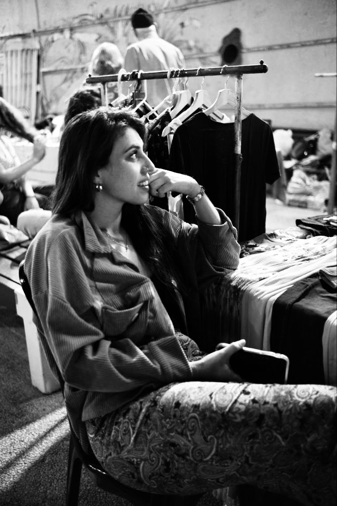 Yasmin Hoffman Levi in the studio